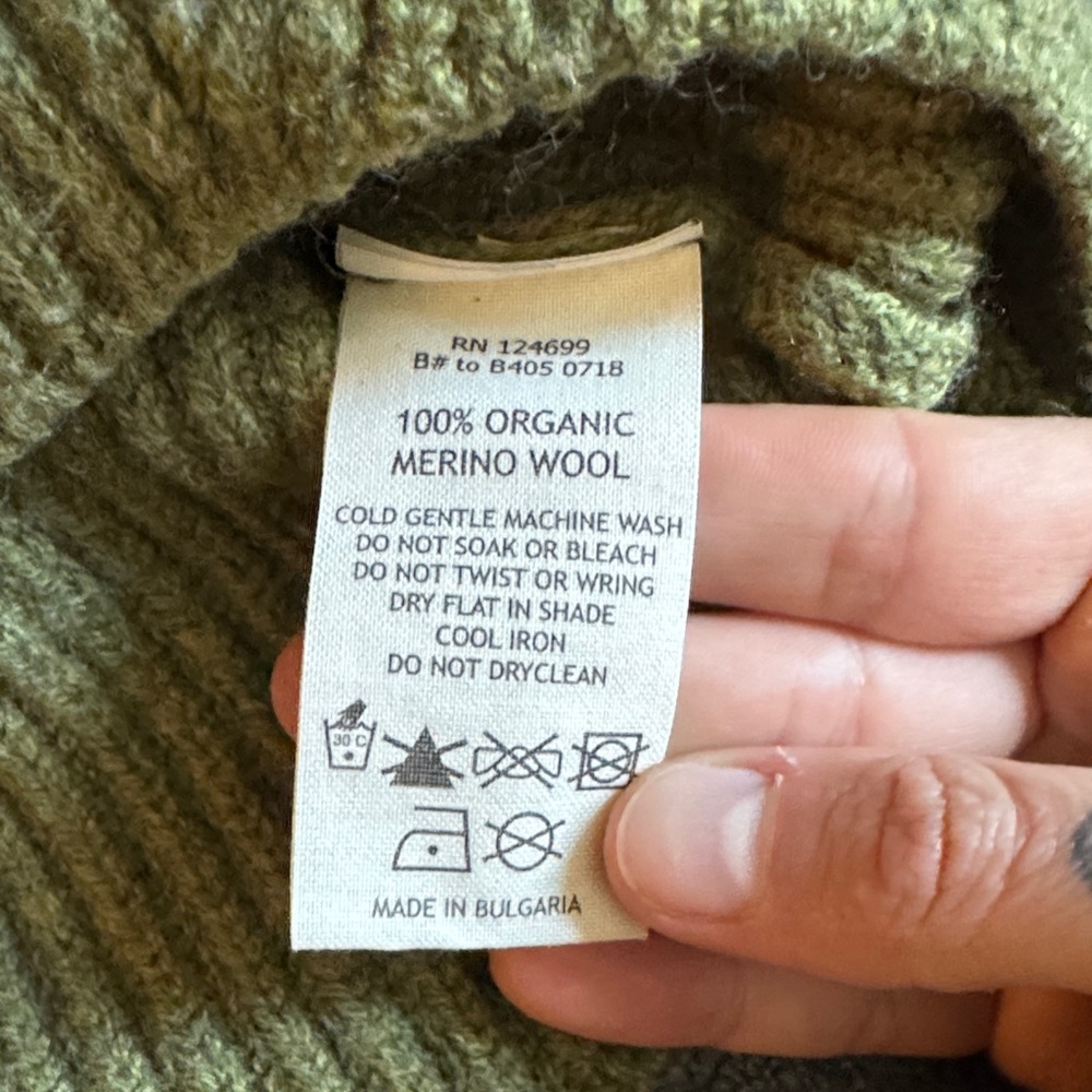 Nui Kids Olive Ribbed Sweater - Picture 2 of 4